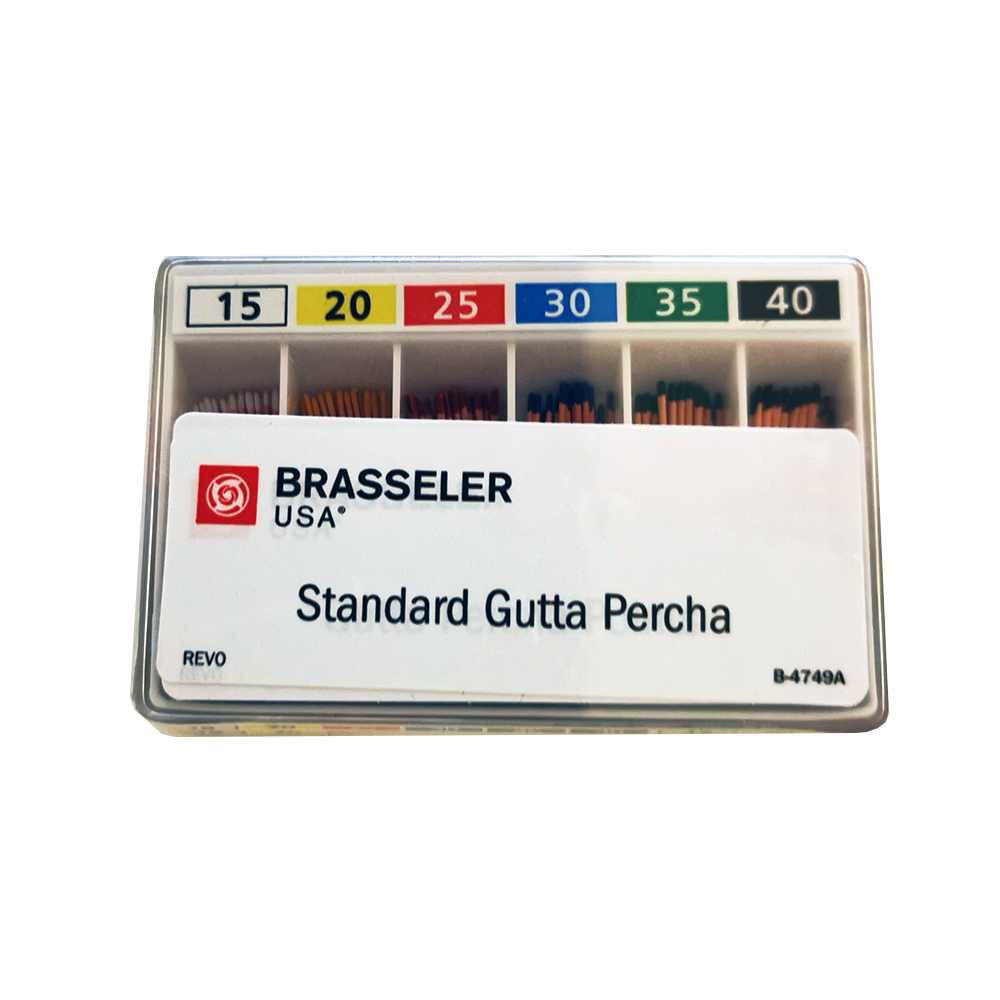 BRASSELER® Gutta Percha (100 pointes) 6 couleurs assorties Groupe